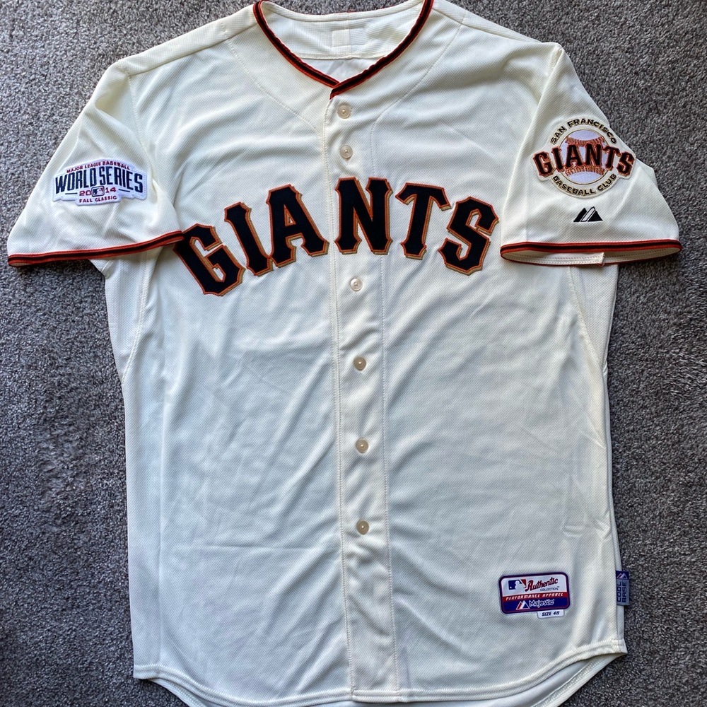 San Francisco Giants Pablo Sandoval 2014 World Series MAJESTIC JERSEY NWOT